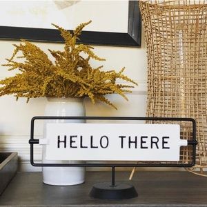 Hello there/Miss you Already Reversible Sign